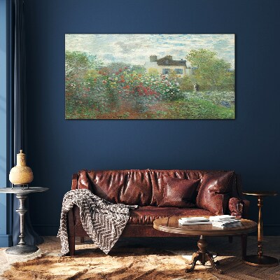 Garden in Montgeron Wall art on glass