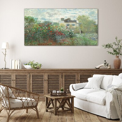 Garden in Montgeron Wall art on glass