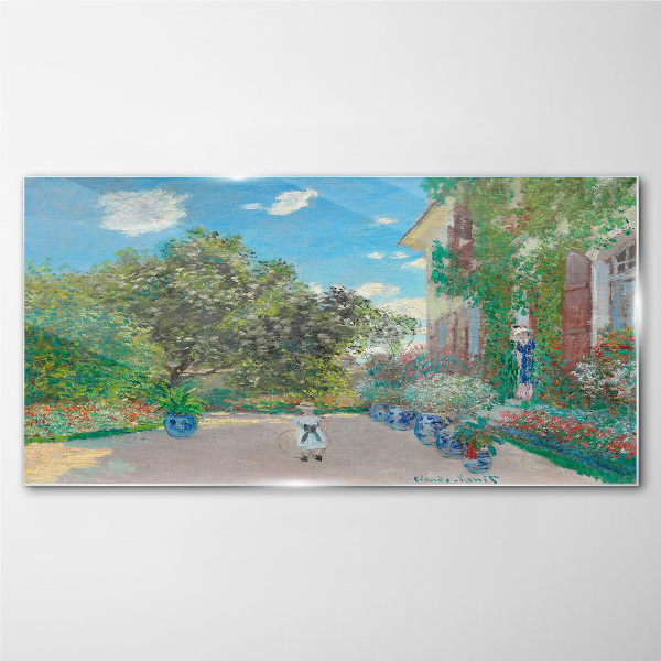 The Garden at Giverny Glass art print