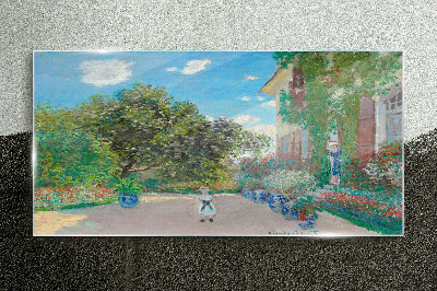 The Garden at Giverny Glass art print