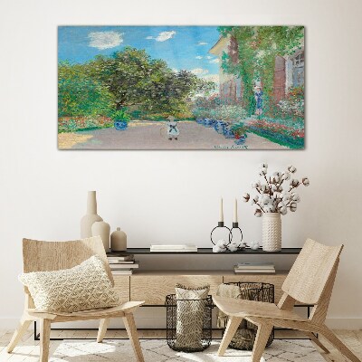 The Garden at Giverny Glass art print