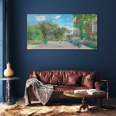 The Garden at Giverny Glass art print
