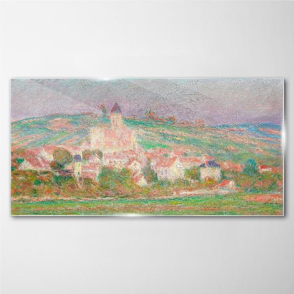 A peaceful rural landscape Wall art on glass