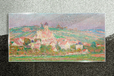 A peaceful rural landscape Wall art on glass