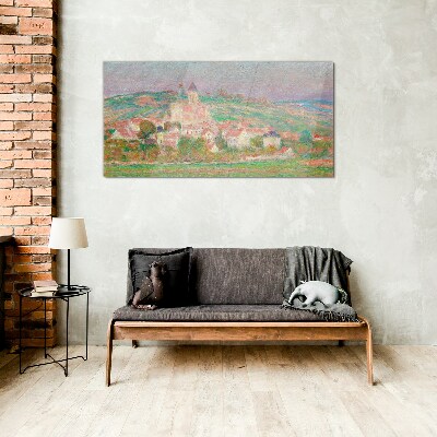 A peaceful rural landscape Wall art on glass