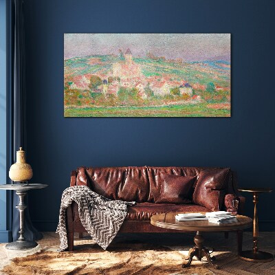 A peaceful rural landscape Wall art on glass