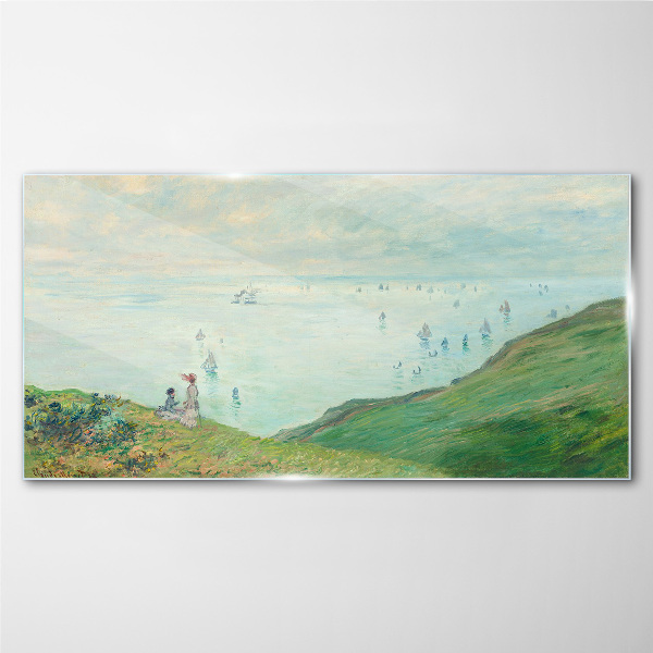 Peaceful seascape Wall art on glass