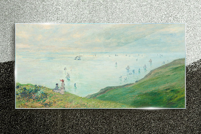 Peaceful seascape Wall art on glass