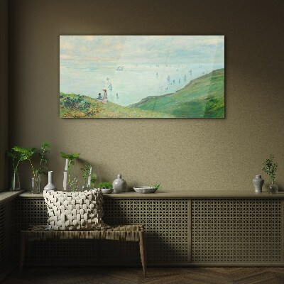 Peaceful seascape Wall art on glass