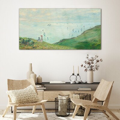 Peaceful seascape Wall art on glass