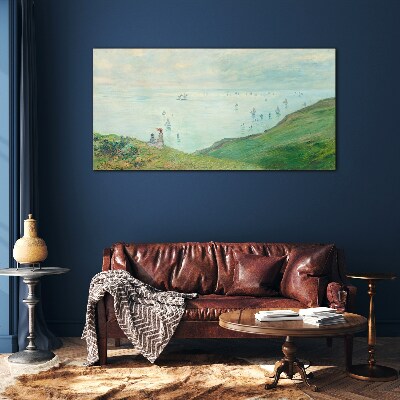 Peaceful seascape Wall art on glass