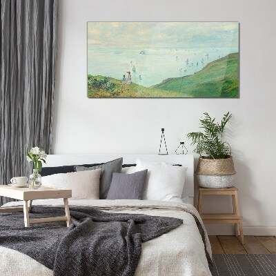 Peaceful seascape Wall art on glass