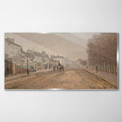 A street in Paris Glass art print