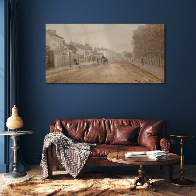 A street in Paris Glass art print