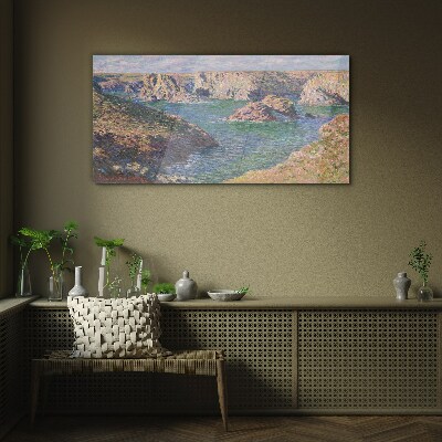 Seaside landscape Wall art on glass