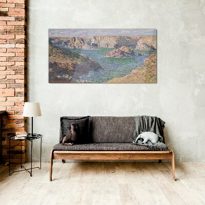 Seaside landscape Wall art on glass