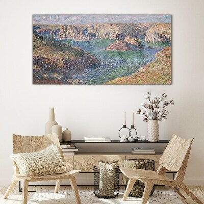 Seaside landscape Wall art on glass