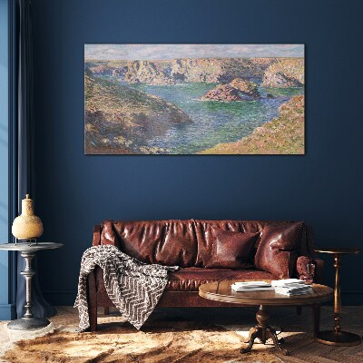 Seaside landscape Wall art on glass