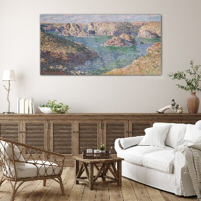 Seaside landscape Wall art on glass