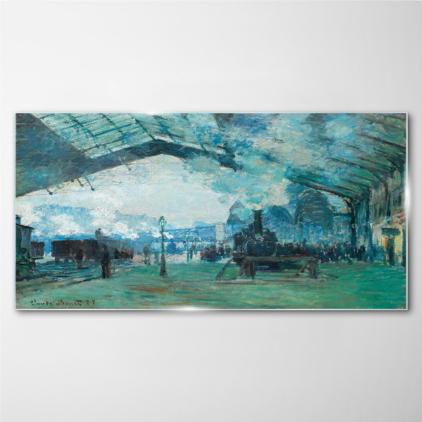 Paris Railway Station Wall art on glass