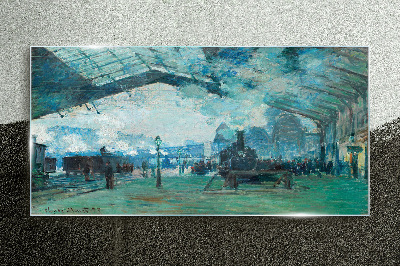 Paris Railway Station Wall art on glass
