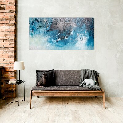 Oceanic reflections Wall art on glass