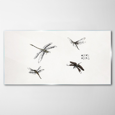 Butterflies in flight Wall art on glass