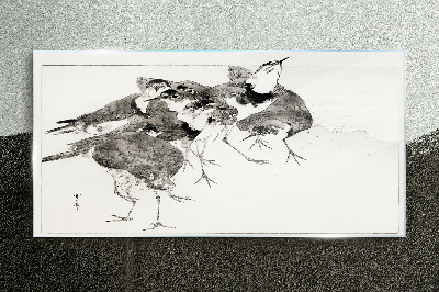 Animal birds Glass Print
