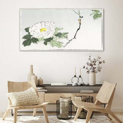 Floral harmony Wall art on glass