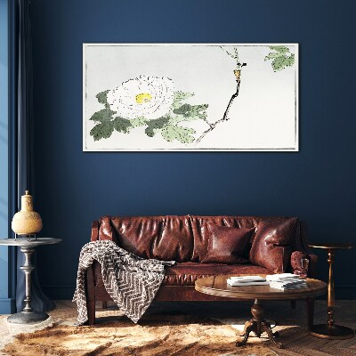 Floral harmony Wall art on glass