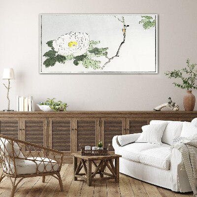 Floral harmony Wall art on glass