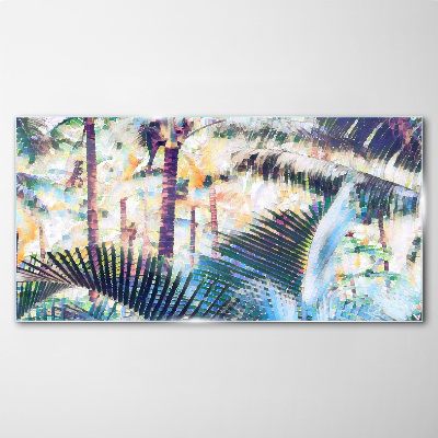 Abstraction jungle tree Glass Wall Art