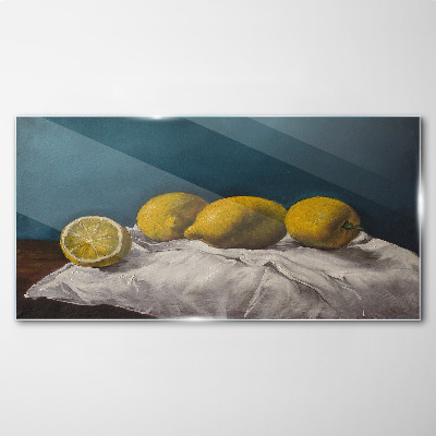 Lemon Peace Wall art on glass