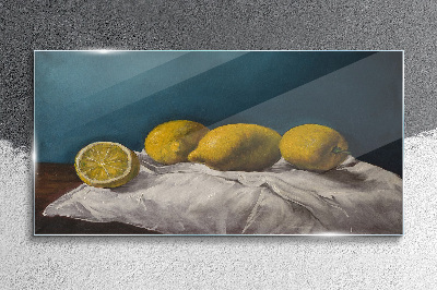 Lemon Peace Wall art on glass