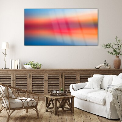 Sunset in pastel shades Wall art on glass