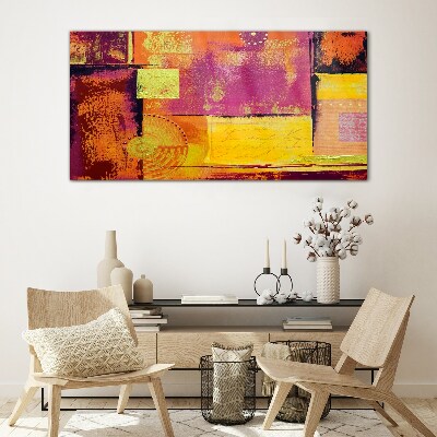 Colorful abstract compositions Glass art print