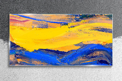 The colors of the sky and sea Wall art on glass