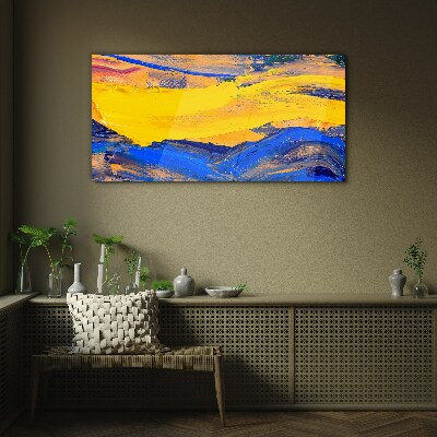 The colors of the sky and sea Wall art on glass