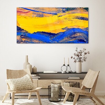 The colors of the sky and sea Wall art on glass