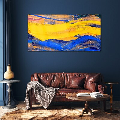 The colors of the sky and sea Wall art on glass