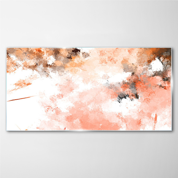Pastel reflections in abstraction Wall art on glass