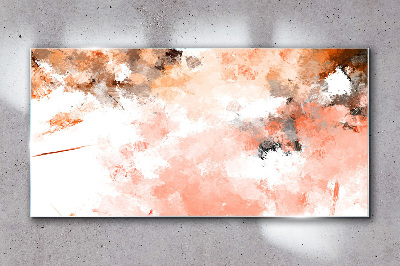 Pastel reflections in abstraction Wall art on glass