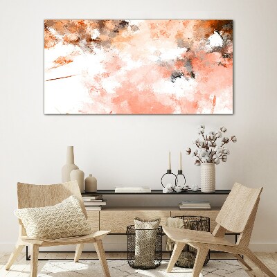 Pastel reflections in abstraction Wall art on glass