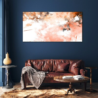 Pastel reflections in abstraction Wall art on glass