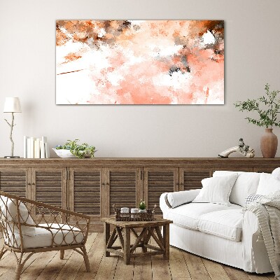 Pastel reflections in abstraction Wall art on glass