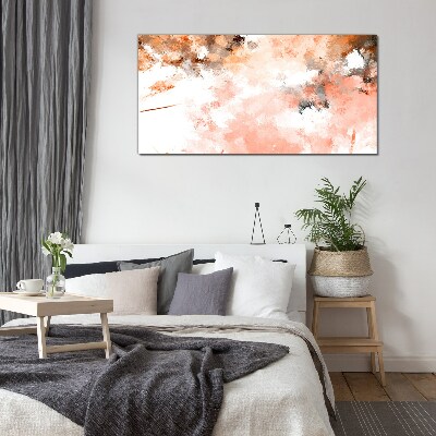 Pastel reflections in abstraction Wall art on glass