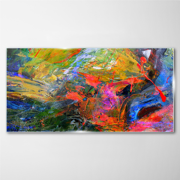 The colorful chaos of nature Glass art print