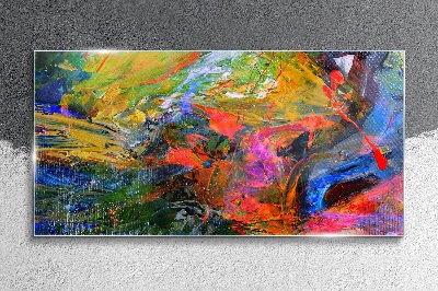 The colorful chaos of nature Glass art print