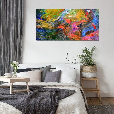 The colorful chaos of nature Glass art print