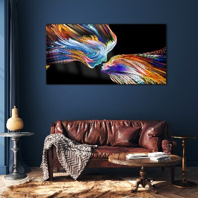 The colors of love and emotions Glass art print